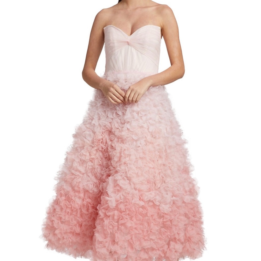 Marchesa Notte Ombre Cocktail Dress